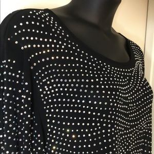 ASOS IRIDESCENT BEADED SHEER BLOUSE Sz 3X